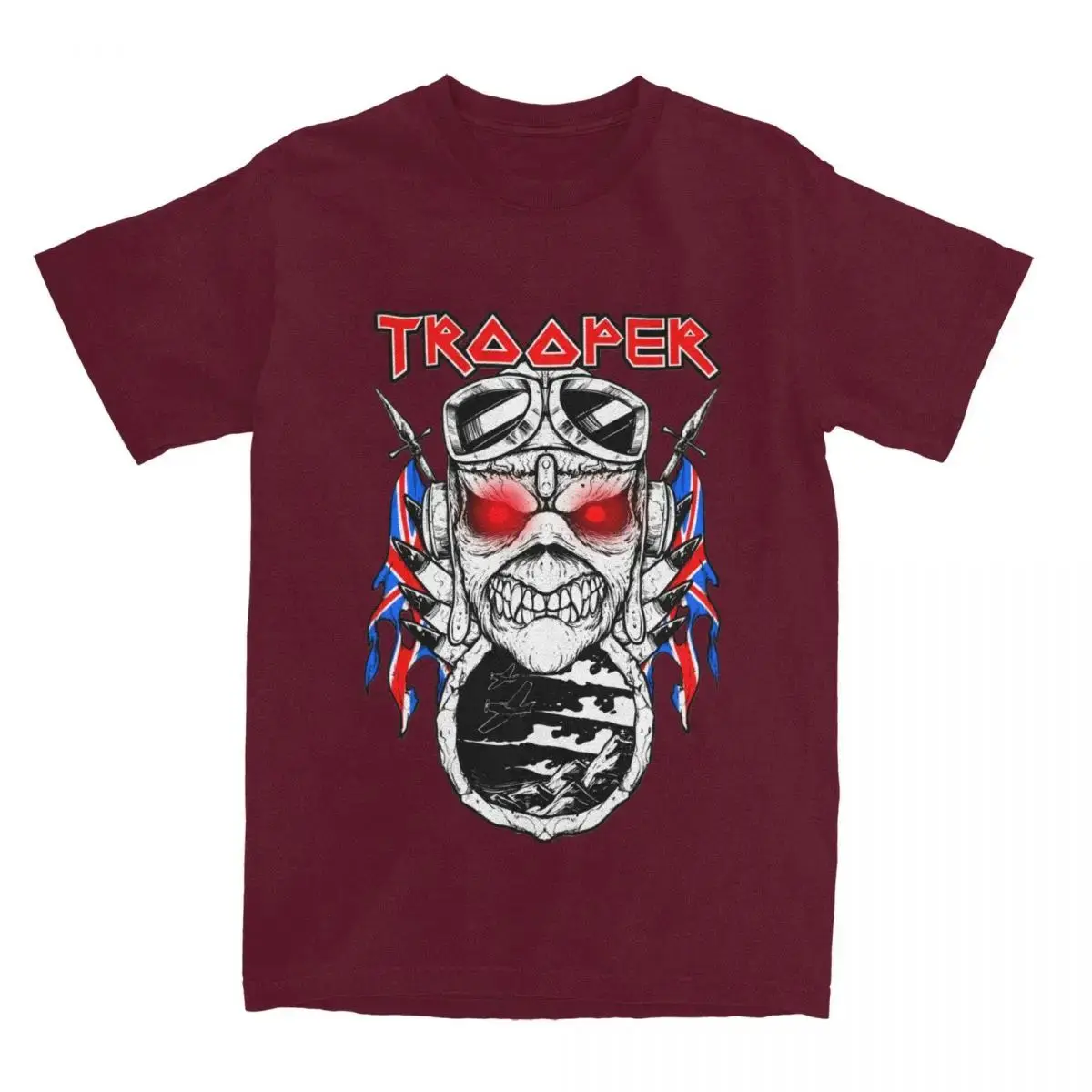 Футболка Kawaii Trooper Ironmaiden в стиле унисекс из 100% хлопка с коротким рукавом и круглым