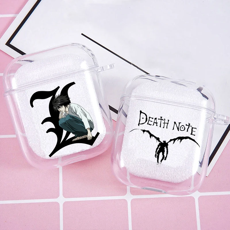

Japan Anime Death Note Ryuk Kira Killer Soft silicone TPU Case For AirPods Pro 2 1 3 Clear Wireless Bluetooth Earphone Box Cover