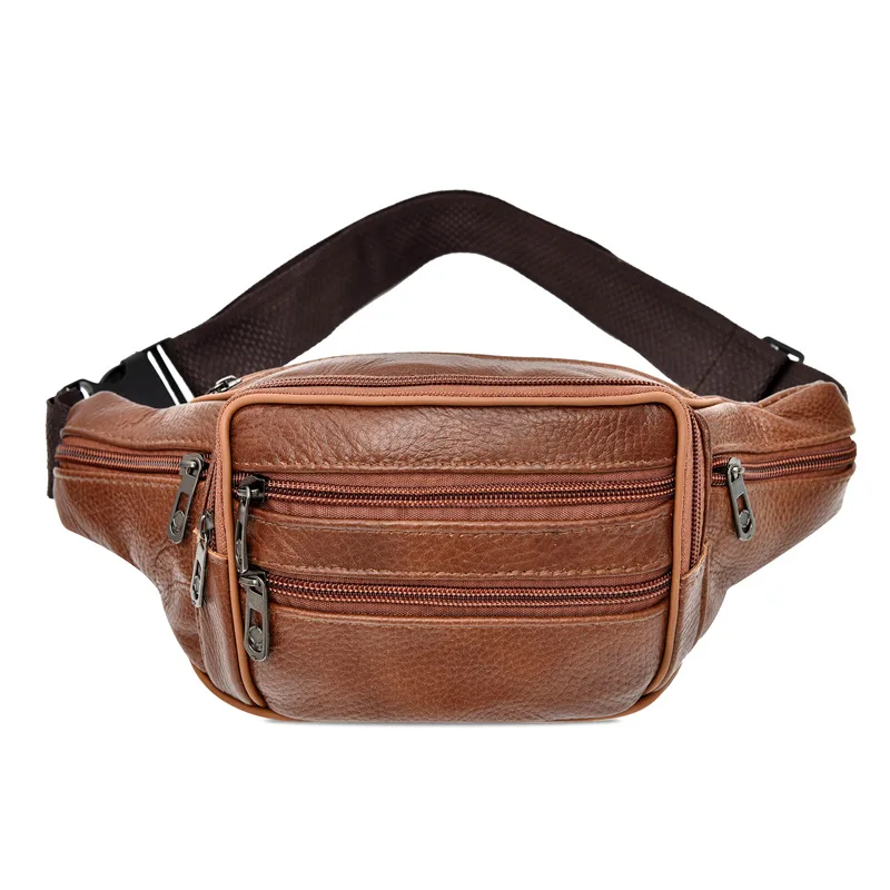 

Leather Belt Pack Phone Fashion Pack Bag Brand Outdoor Sports Bag Purse High Shoulder Designer Waist Quality Bags Men's Chest