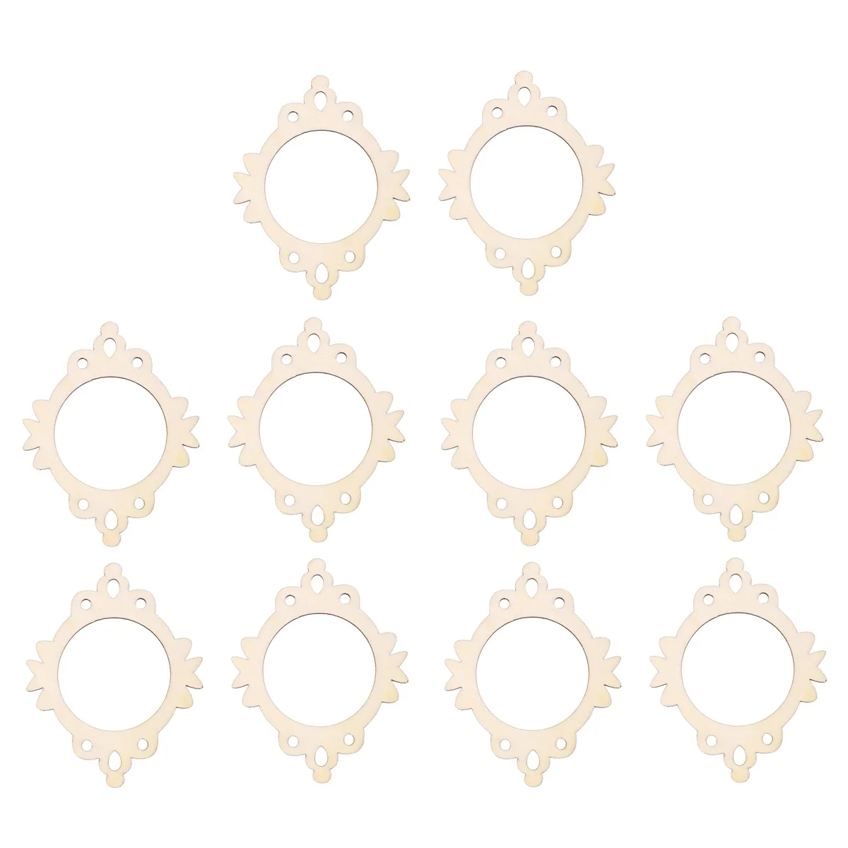 

Wood Wooden Unfinished Pieces Photo Frame Frames Mini Decoration Picture Craft Cutouts Slices Cutoutwedding Diy Shapes Blank
