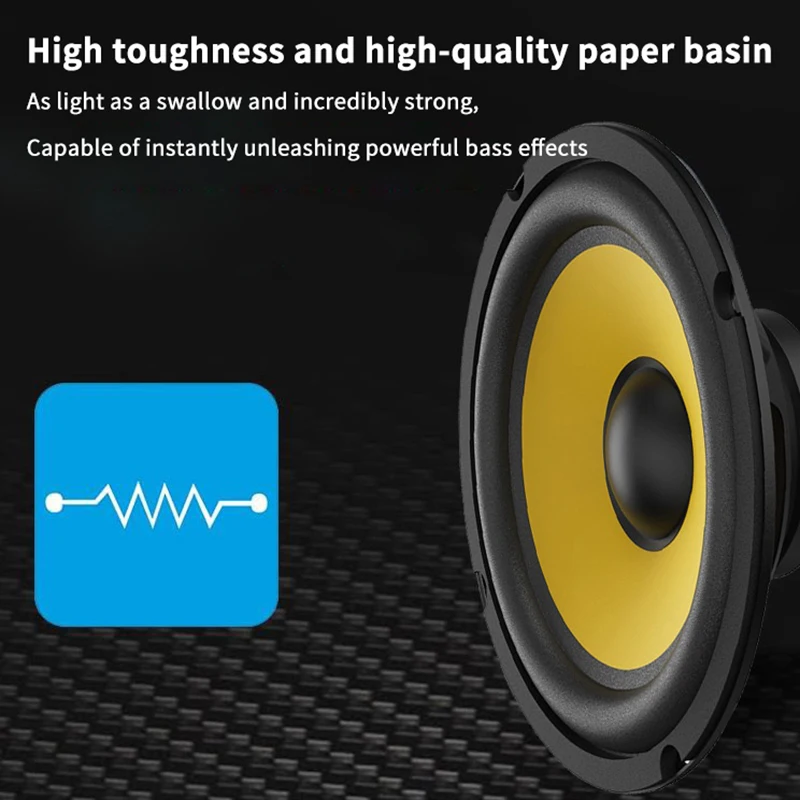 5/6/8/10-дюймовый автомобильный бас-динамик коаксиальный сабвуфер Hi-Fi музыка
