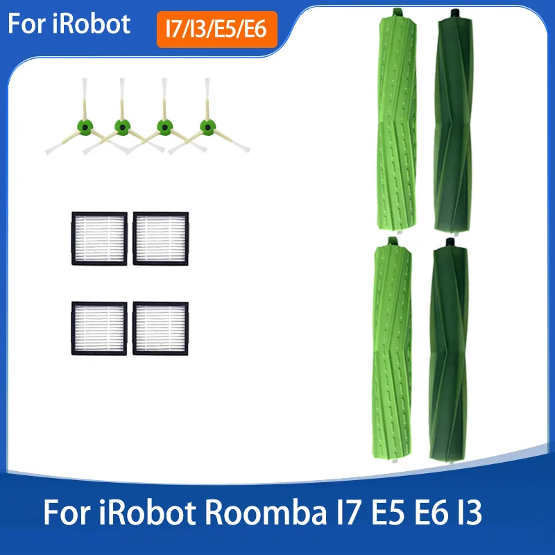 

Для iRobot Roomba E I J Series E5 E6 i7 i6 i1 i2 i3 i3+ i4 i8 резиновая боковая щетка фильтр мешки для пыли запасные части