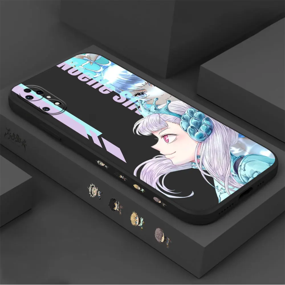 Anime Black Clover Phone Case For Huawei P60 P50 P40 P30 P20 Mate 50 40 30 20 20X 10 Colour Liquid Silicone Cover Funda Cqoue