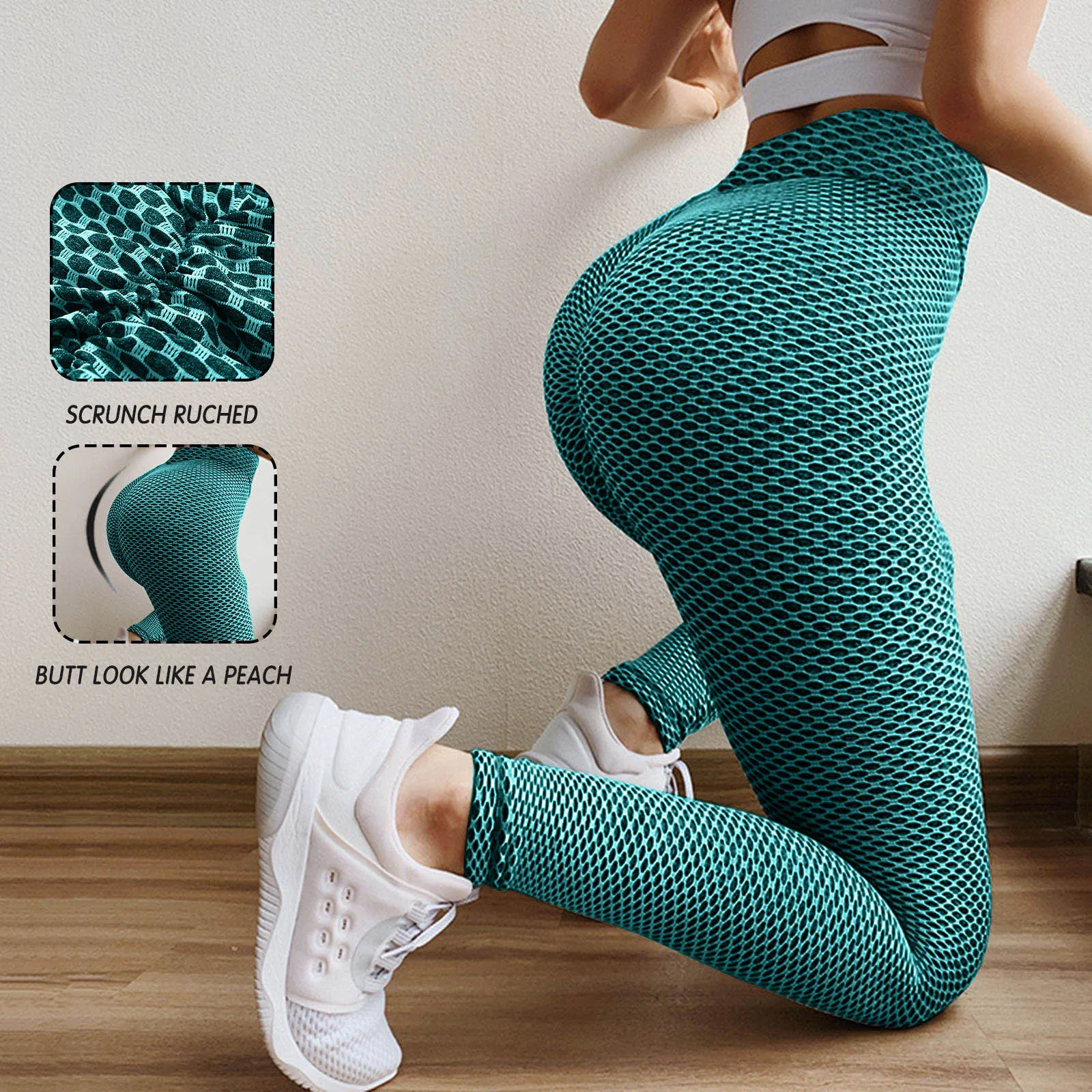 

Эластичные штаны для йоги, Бесшовные женские леггинсы с высокой талией, спортивная одежда для фитнеса, бега, тренажерного зала, дышащие штан...