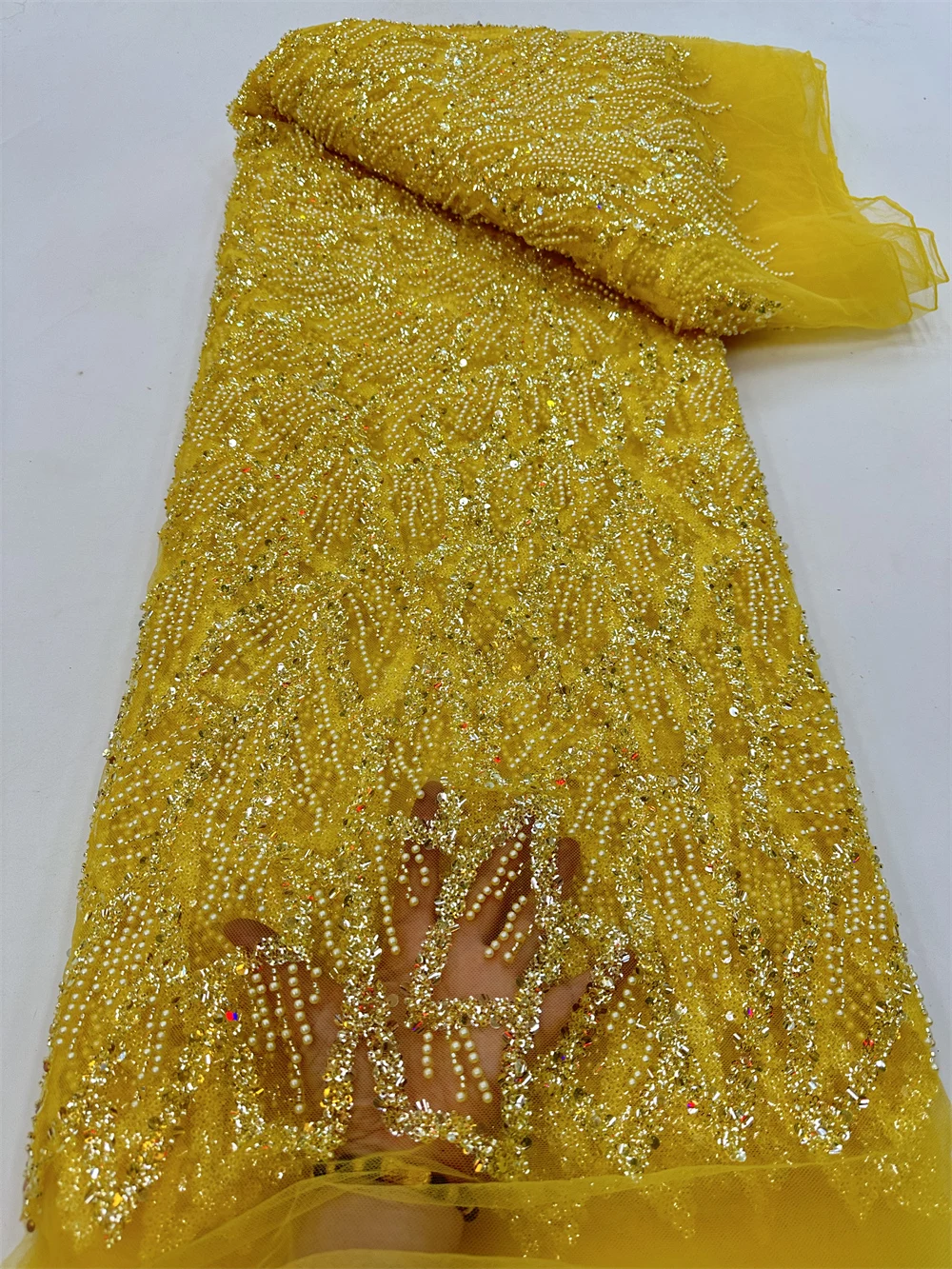 

Африканские блестки, бисер, кружевная ткань 2023, высокое качество, последовательная вышивка, французская нигерийская кружевная ткань, свадебное платье, шитье QF0947