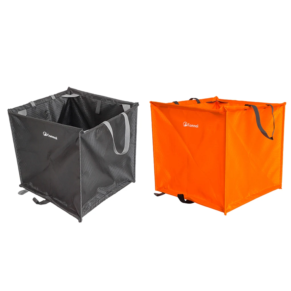 

Climbing Rope Basket Multipurpose Convenient Nylon Fabric Storage Bag Rock Climb Accessory Bags Equipment Pouch Orange