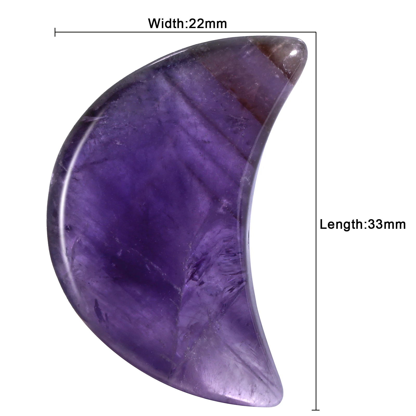 5pcs Moon Shape Healing Crystal Polished Worry Stone Reiki Sodalite  Palm Stone For Chakra Balancing Jewelry Making Home Decor