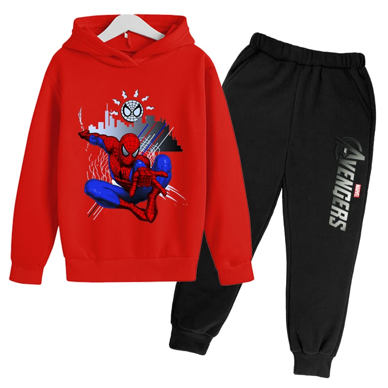 

Marvel- Spiderman Hoodies New Arrivals Boys Girls Clothes Print Autumn Spring Children's Clothes Hot Selling Kids Hoodies Suit