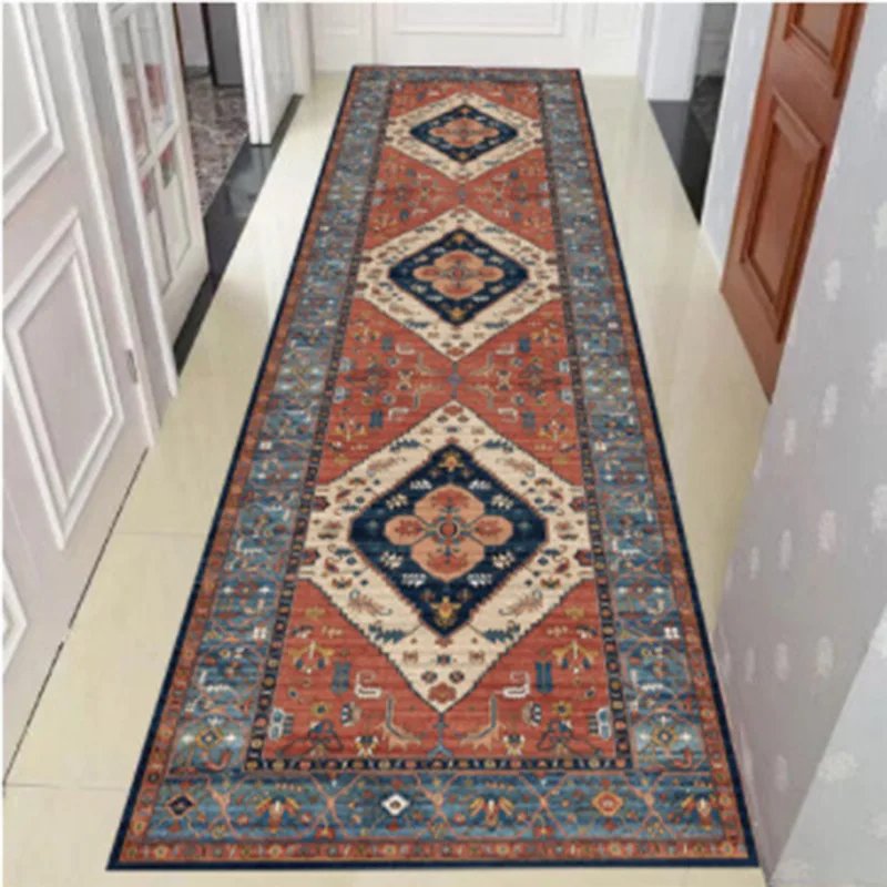 

Oriental Elements Long Carpet For Stairway Nordic Corridor Hallway Carpet for Living Room Home Hotel Aisle Runner Rug Anti-slip