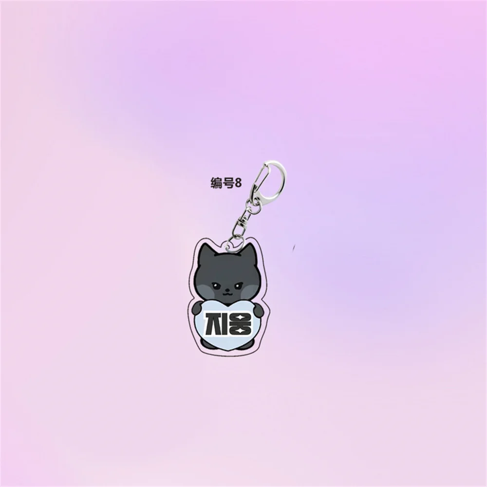 9 шт./компл. Kpop ZB1 брелок мультфильм милый акриловый кулон с принтом INS корейский