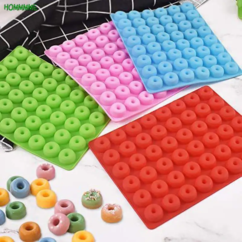 

1x Mini Doughnut Pan Mold 48 Hole Mini Cake Silicone Donuts Molds Muffin For Baking Tray moulds Make Donut Cake Biscuit Bagels
