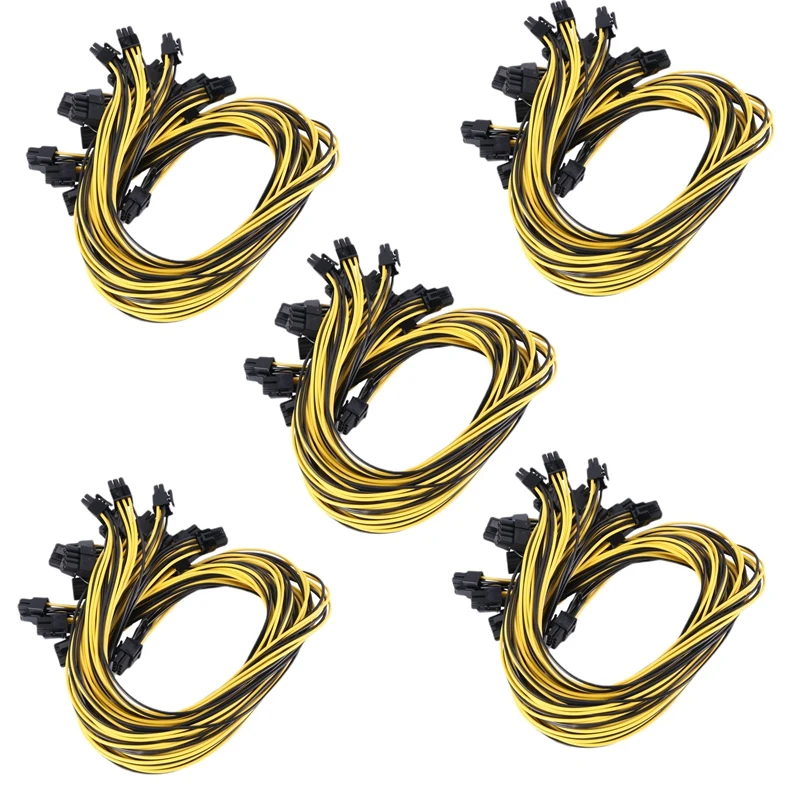

Силовой кабель для сервера HP, 50 шт., 16awg 6 Pin PCI-E-8 Pin (6 + 2) PCI-E (штекер-штекер), для майнинга