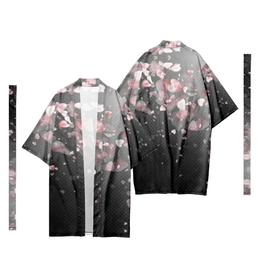 Японское длинное кимоно кардиган женское традиционное мужская рубашка шикарное