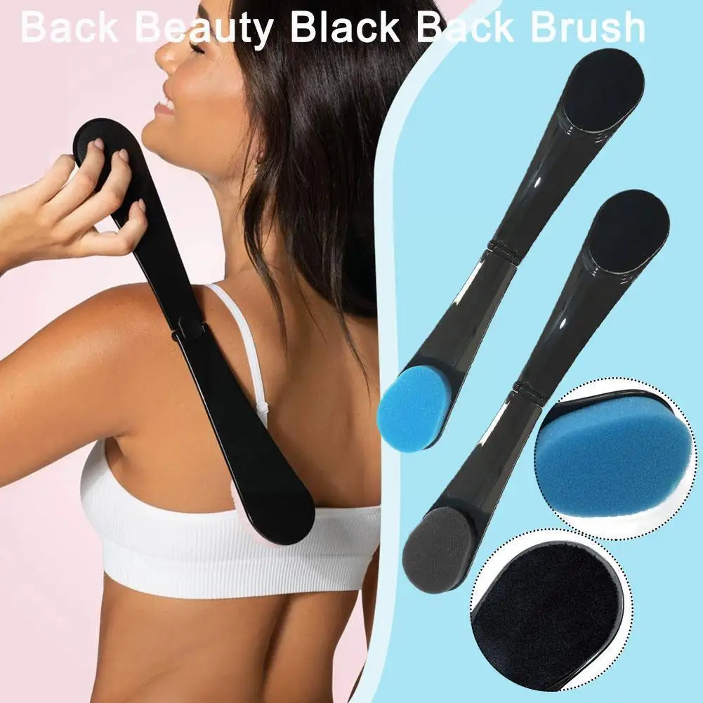 

Bath Sponge Back Scrubber Bathing Tool Body Exfoliating Scrubber Bath Clean Lotion Handle Back Tool Applicator Long Skin Br F4y6