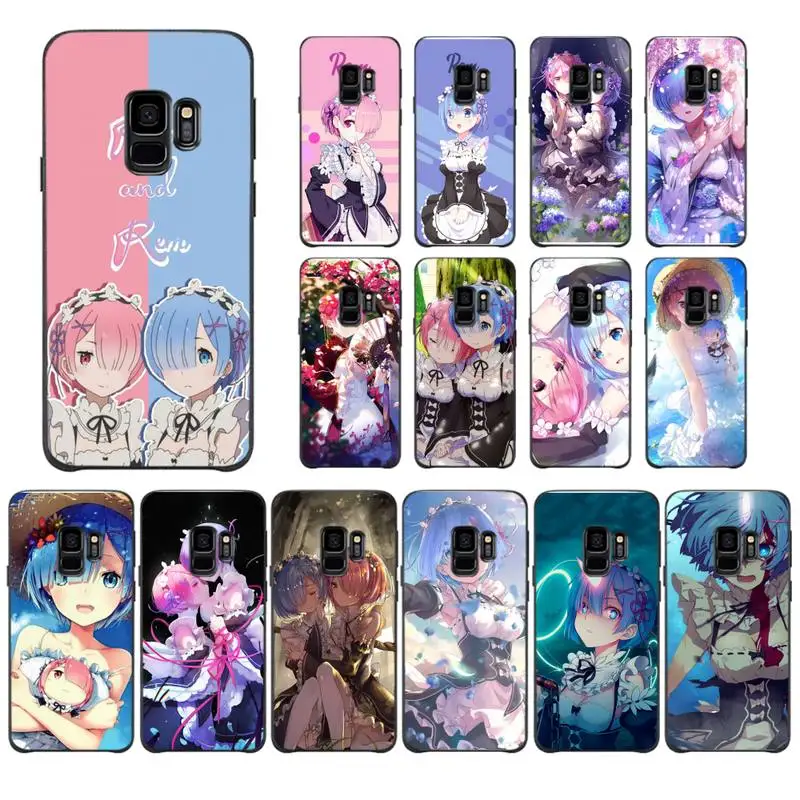 

TOPLBPCS Anime Re ZERO Ram Phone Case For Samsung Galaxy J7 PRIME J2Pro2018 J4 Plus J5 PRIME J6 J7 Duo Neo J737 J8