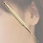 Медицинский зонд для ушей, стальной зонд, латунный зонд для ушей, инструмент для ухода за внутренними ушами, игла для обнаружения