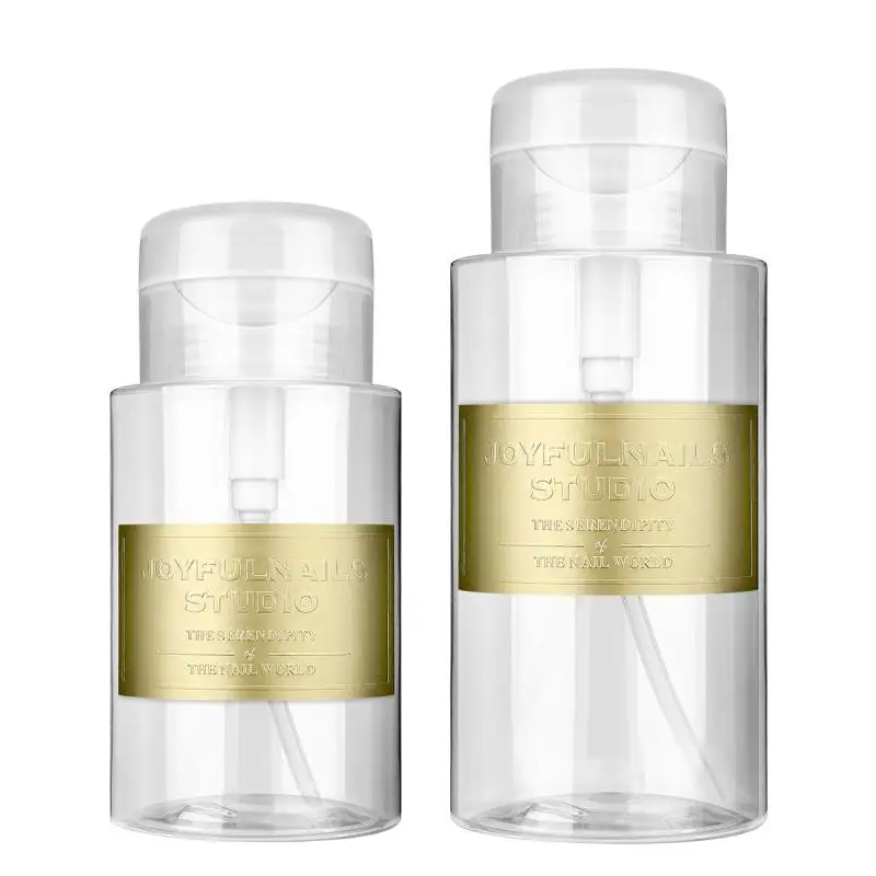 

150/300ML Press-type Bottle Refillable Bottle Nail Remover Nail Cleaning Bottling Makeup Water Container Fluid Travel Bottle