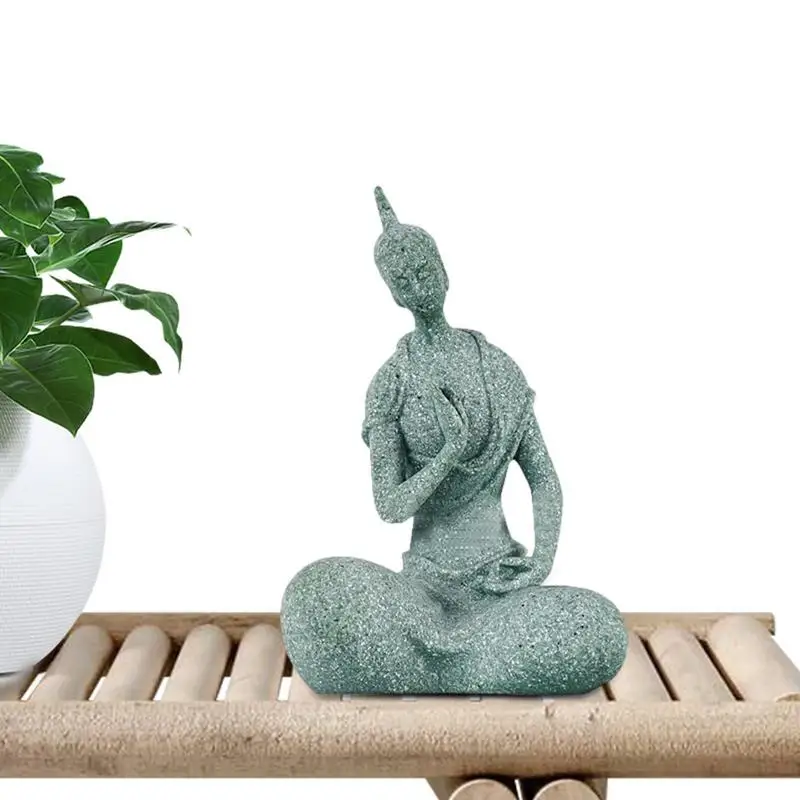 

Zen Figurines Northern Wei Mini Buddha Statue Resin Meditation Buddha Statue With Stable Base For Garden Home Aquarium Tea