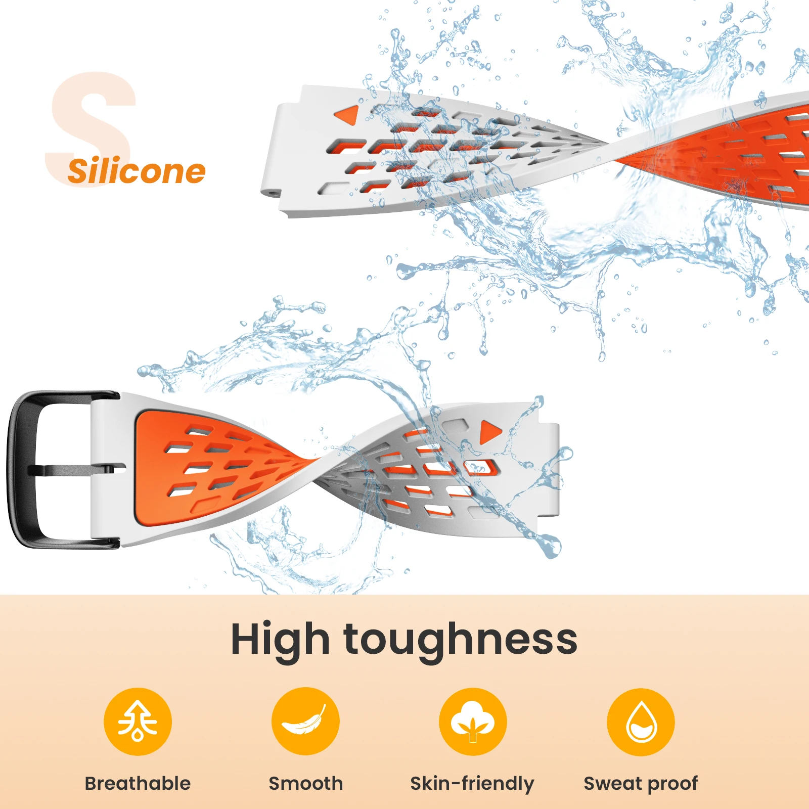 Breathable Soft Silicone Strap Wristband For Garmin Forerunner 220/230/235/620/630/735XT/Approach S6 Fashion Watch Band Bracelet