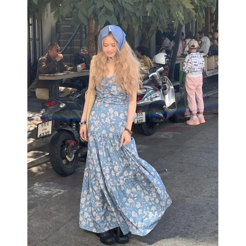 Милое фрагментированное платье-майка с открытой спиной женское элегантное