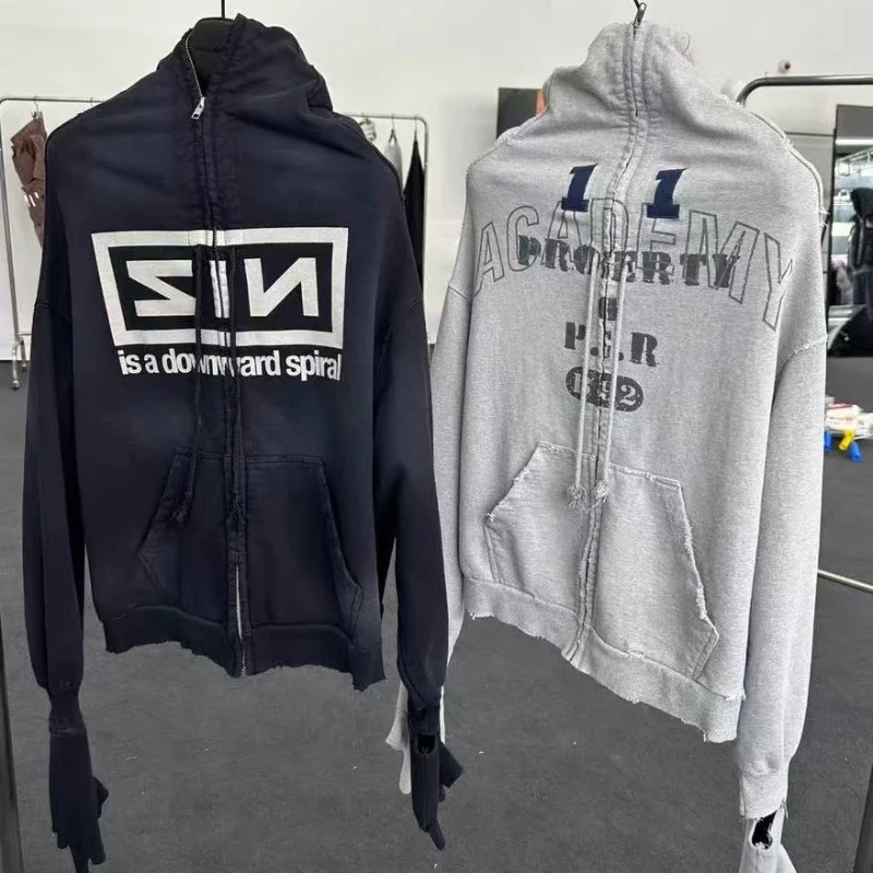 Съемные перчатки свободная черная толстовка на молнии в стиле ретро укороченная