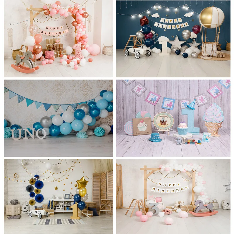 

SHUOZHIKE Children Birthday Photography Backdrops Baby Newborn Photo Background Party Studio Photocalls Props 21318 ET-38