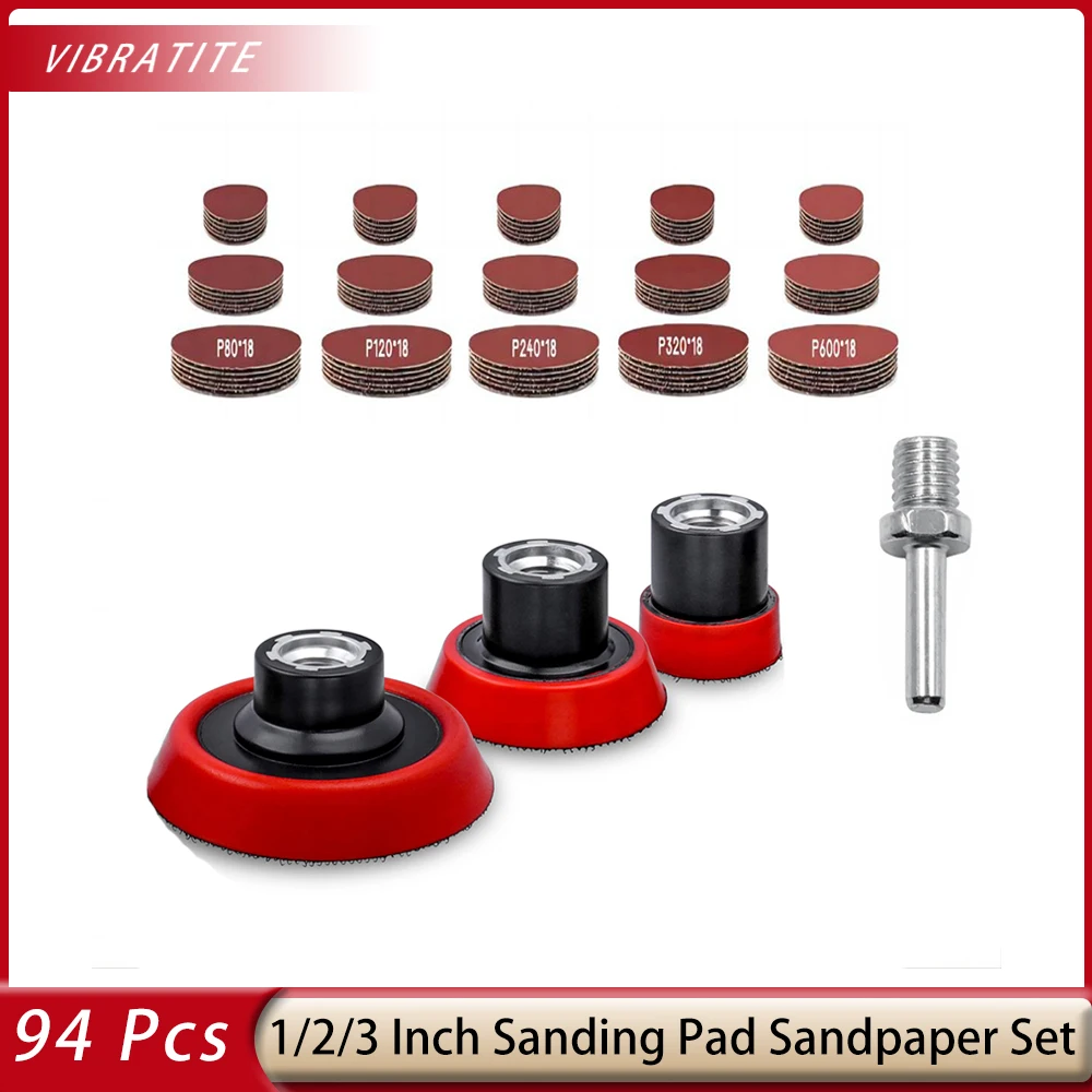 

Насадки для угловой шлифовальной машины VIBRATITE, 90 шт. шлифовальных дисков