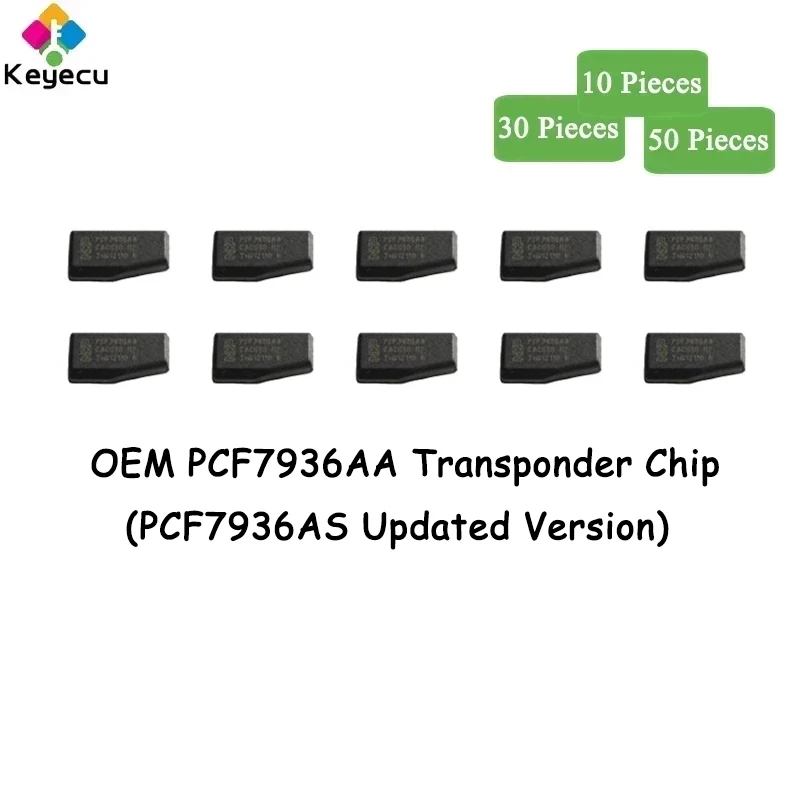 Чип транспондера KEYECU 10/30/50 шт. оригинальный чип PCF7936AA (обновленная версия PCF7936AS)