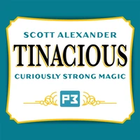 tinacious by scott alexander magic props close up street stage magic mentalism gimmicks magic tricks sined card into box fun