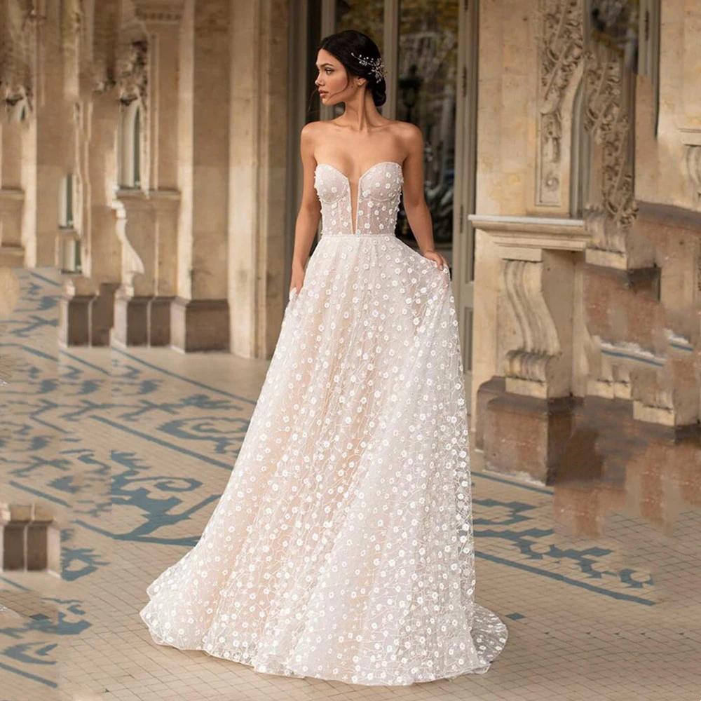 

Best Selling Bridal Dresses 2023 Detailed Wedding Dress for Women Robe Bride Suitable Request Weddding Brides Party Evening Prom