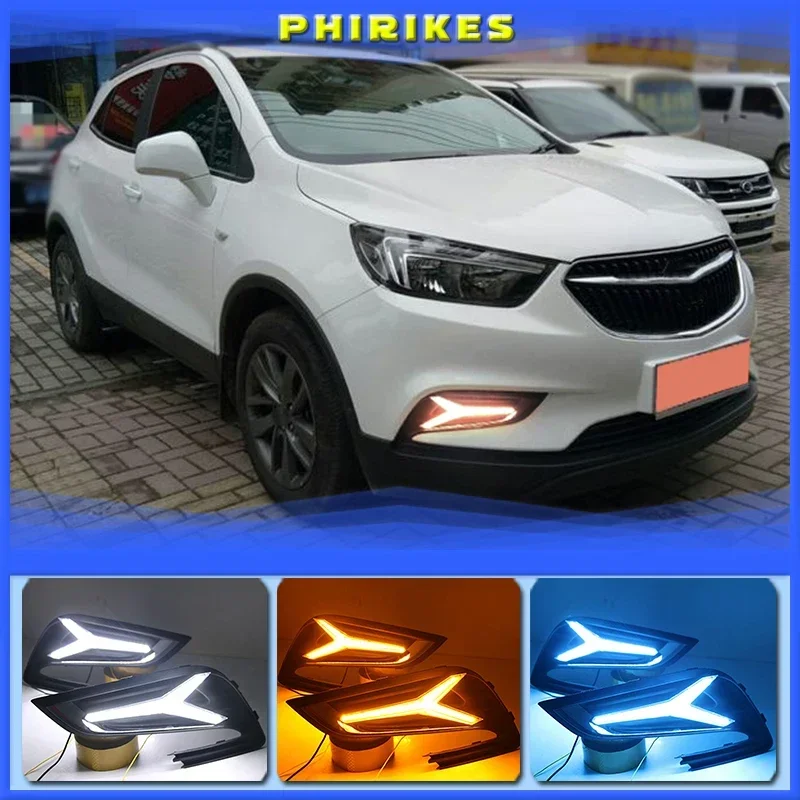2 шт. светодиодные для Buick Encore Opel mokka 2016 2017 2018 дневные ходовые огни DRL