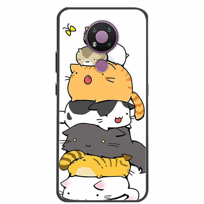 Чехол для Nokia 3 4 5 милый мягкий силиконовый защитный бампер из ТПУ задние Чехлы