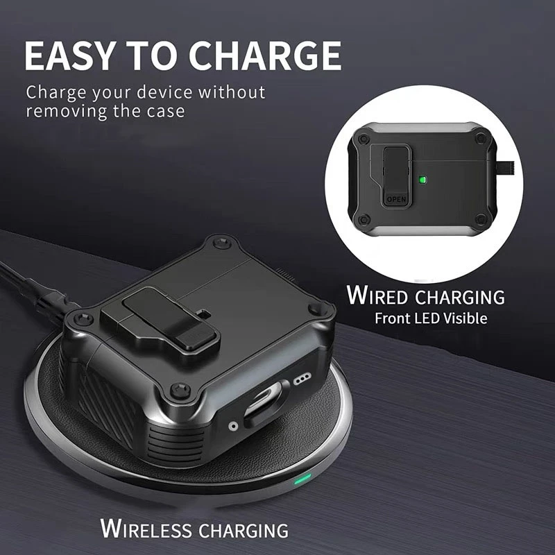 Для AirPods Pro 2 противоударный чехол с замком для Airpods 3 3rd чехлы 2-го поколения Pro2 Air Pods