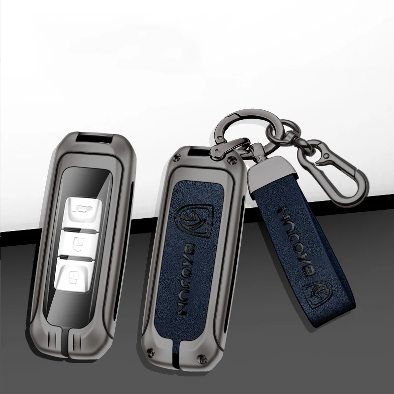 

Auto Key Bag Car Remote Key Full Cover Fob For Baojun 510 730 360 560 RS-5 530 630 Key Case Holder Keychain Interior Accessories