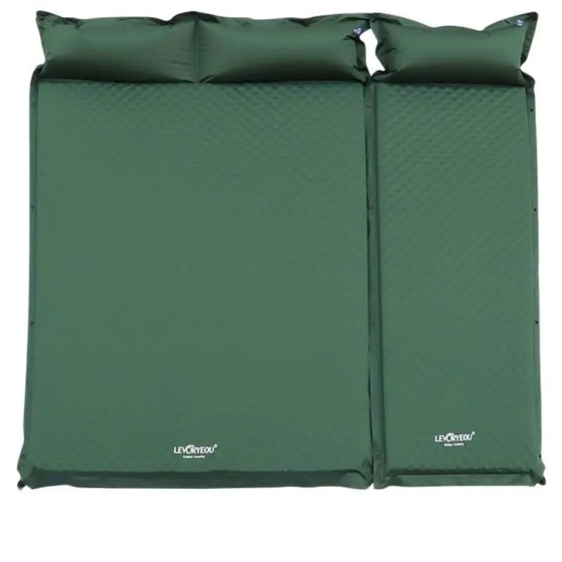 2+1Persons Thickness 5cm Automatic Inflatable Mattress Cushion Pad Tent Camping Mat Comfortable Bed Heating Lunch Rest Tourist