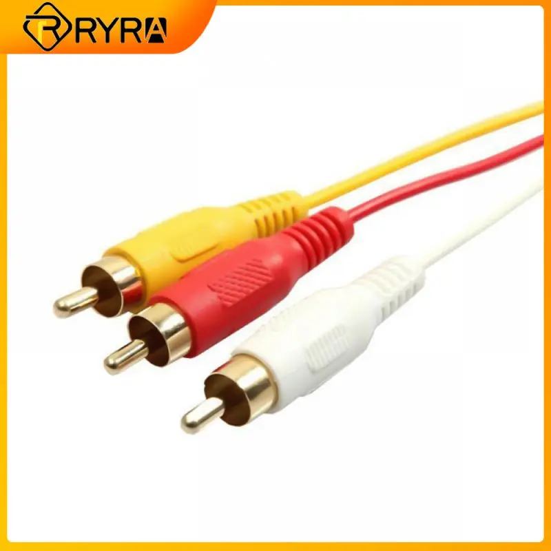 

RYRA HDMI-compatible To 3 RCA Video Audio HDMI-compatible Cable 1080P AV Cord Converter Adapter For HDTV TV Set-Box DVD Laptop