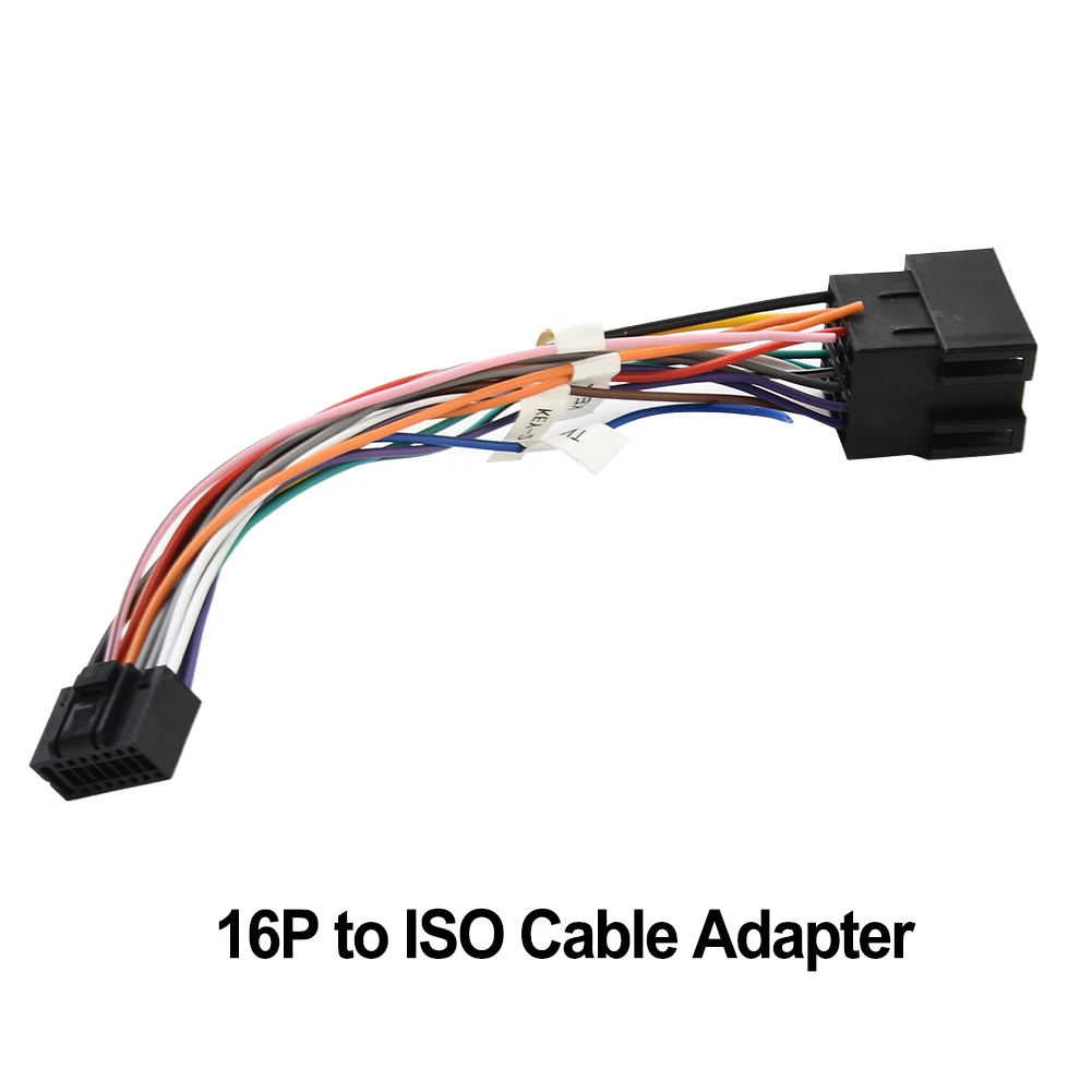 

Практичный полезный Универсальный переходник для кабеля 16P к ISO аксессуары соединитель медный провод кабель штекер к гнезду