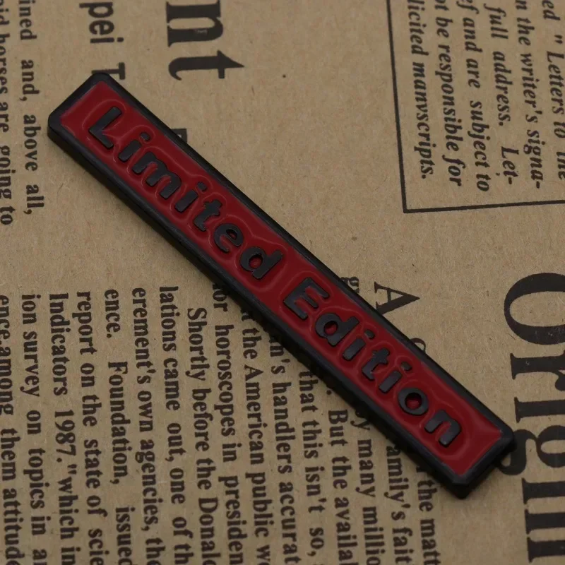 2/1 шт. 3D металлический логотип ограниченной серии боковое крыло автомобиля