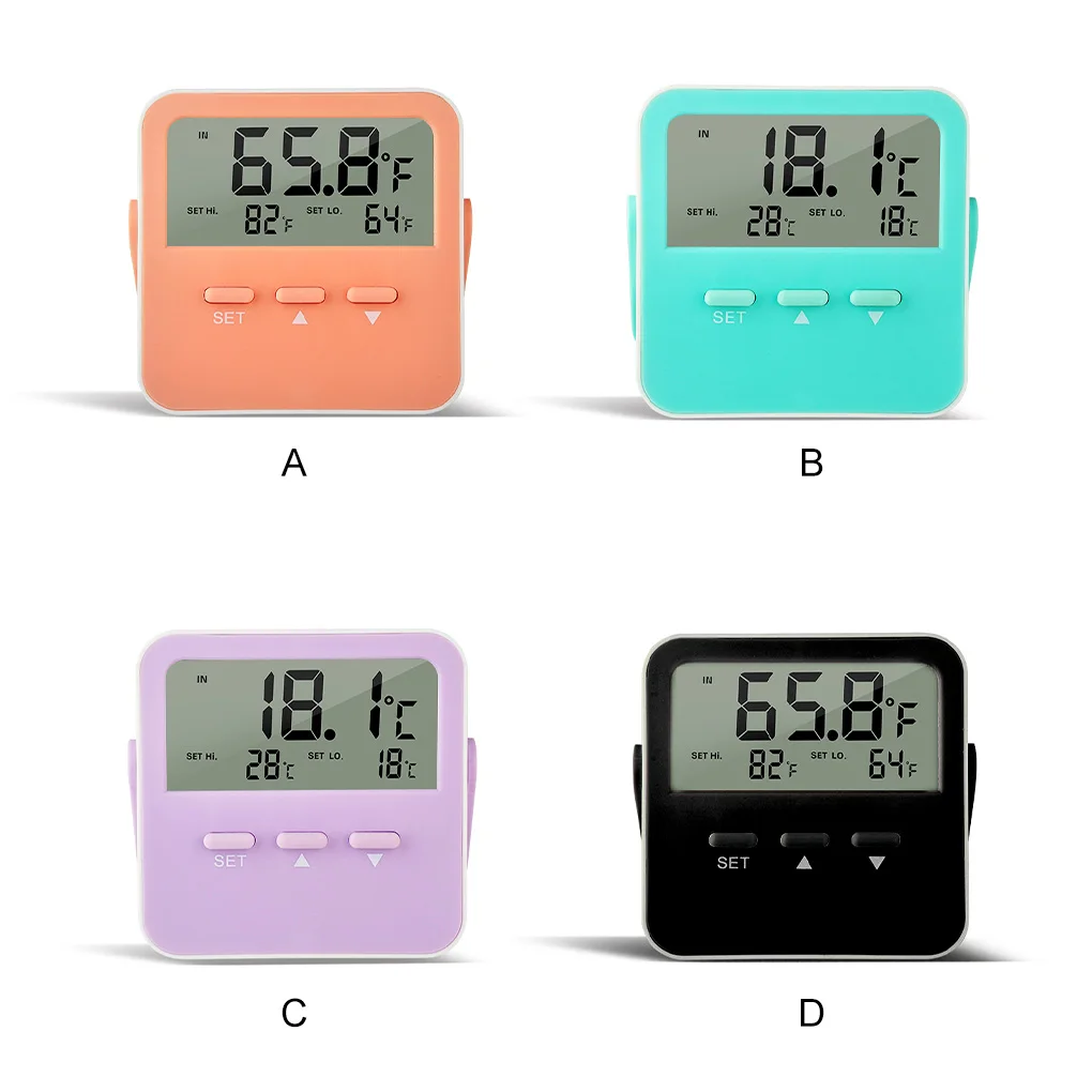 thermometer 50 70℃ electronic hygrometer battery operated temperature humidity meter hanging attachable green free global shipping