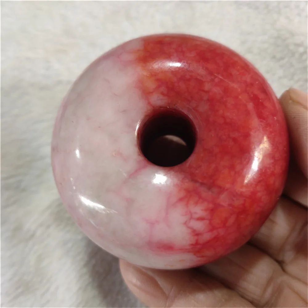 Xiuyu персиковый цвет нефритовый старинный нефрит большая мировая Пряжка Хлеб