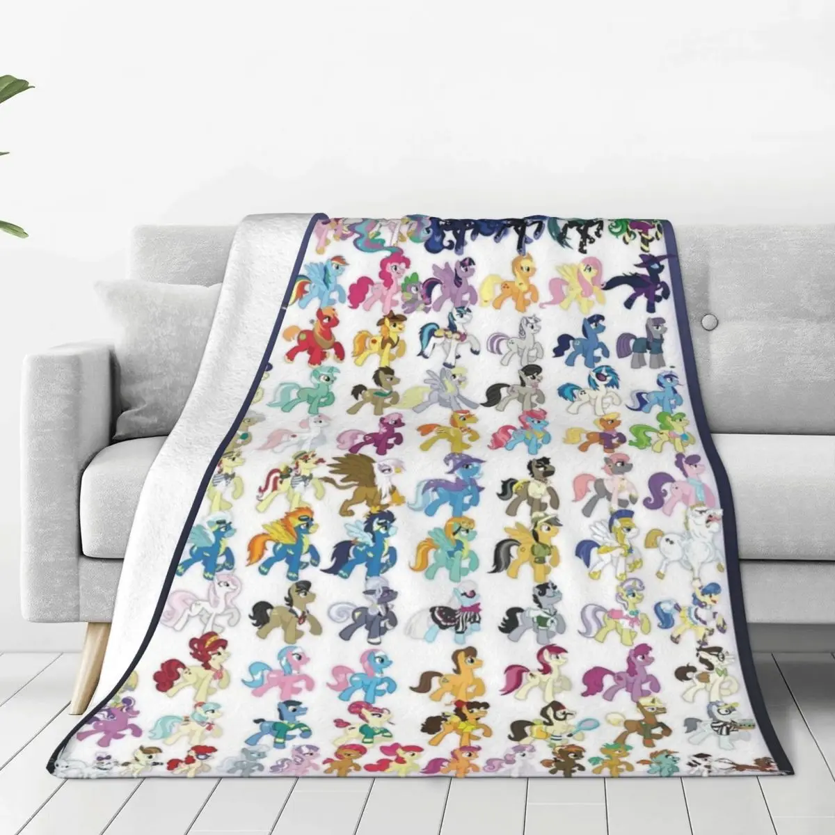 Одеяло 100 PONIES MEGA-PATTERN покрывало на кровать одеяло в стиле аниме униформа для