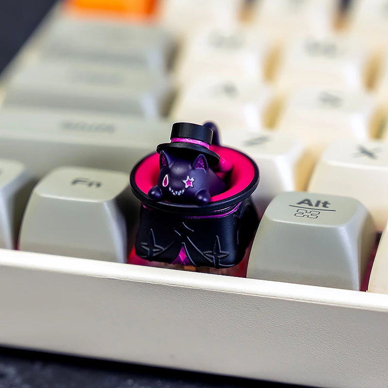 Аниме-игра Genshin Impact Lyney косплей мультяшный колпачок для ключей реквизит сувенир