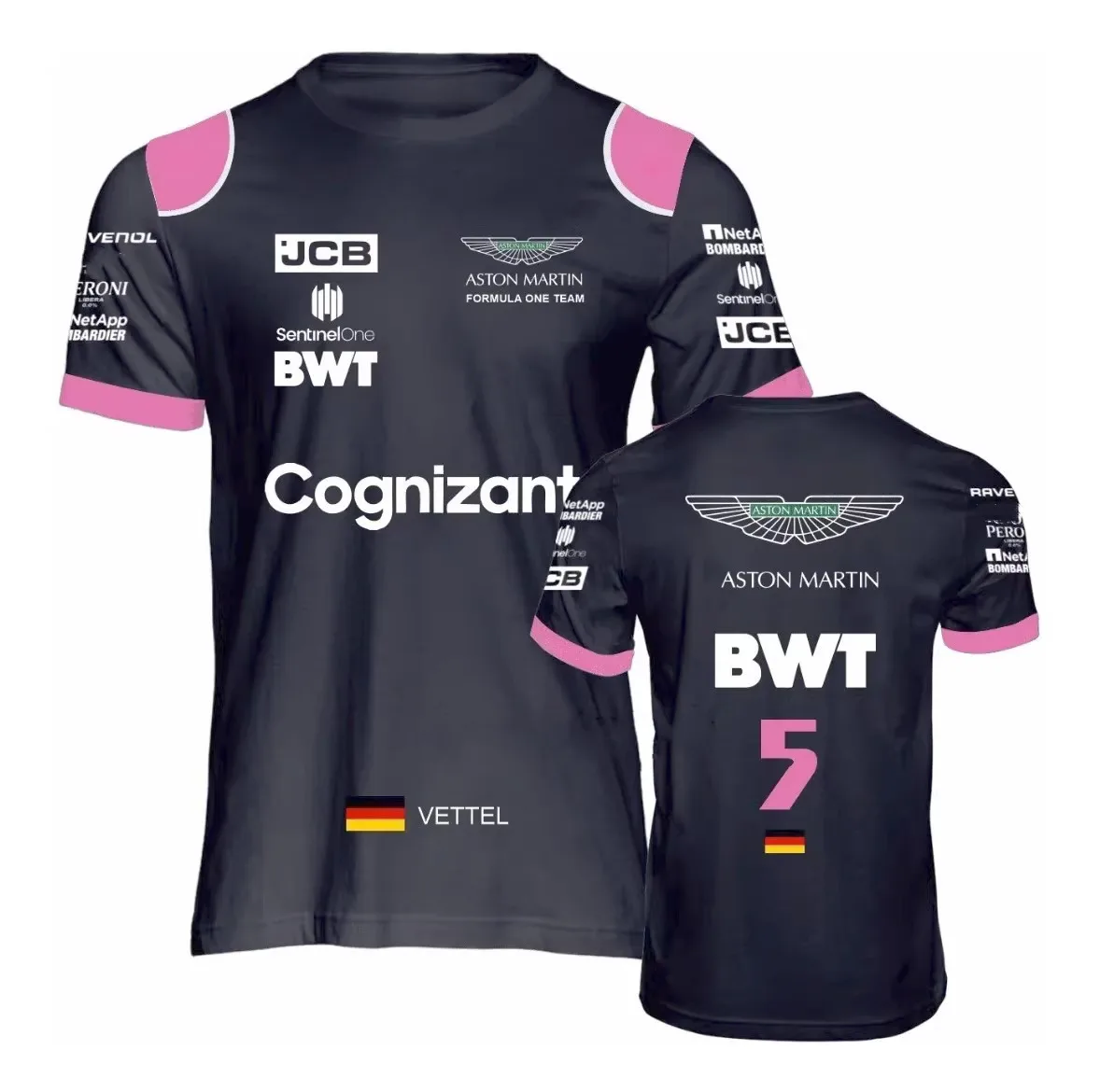 

Men's 3D Formula One Round Neck T-shirt, Casual Sweatshirt, Breathable, Lightweight, Short Sleeved, Adult and Children's Top