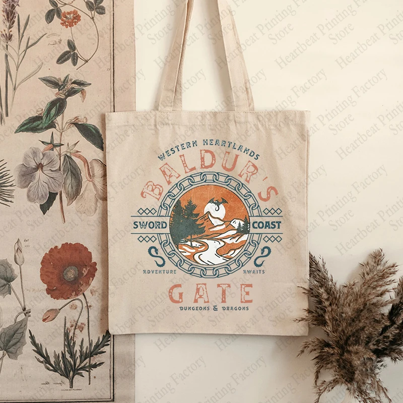 Парусиновая сумка-тоут с рисунком Порт 3