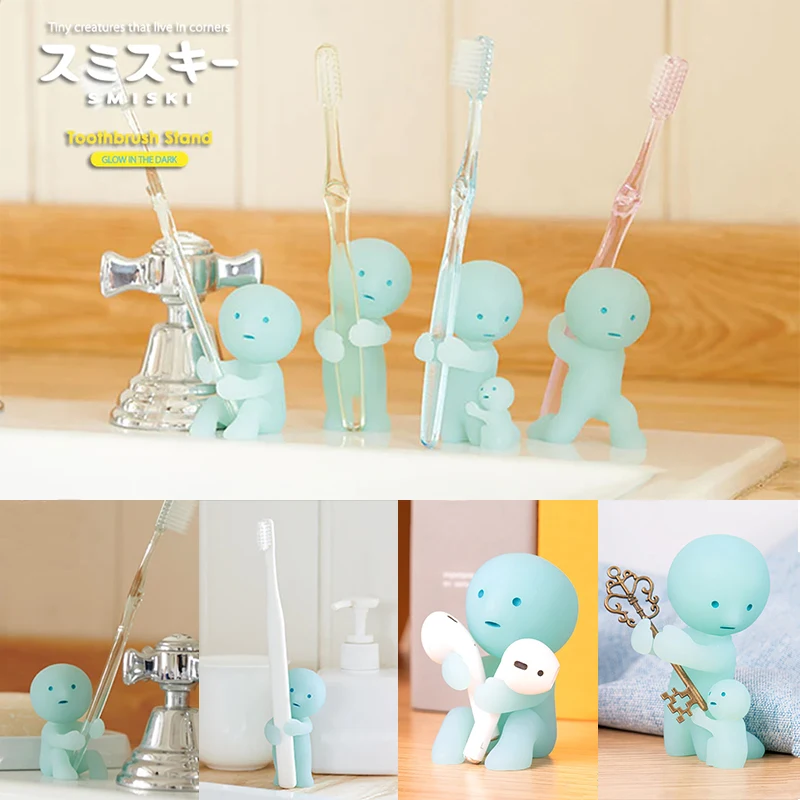 

Blind Box Sonny Angel SMISKI Toothbrush Stand Noctilucent Cute Doll Surprise Box Mini Figure Desk Decoration Ornament Girls Gift