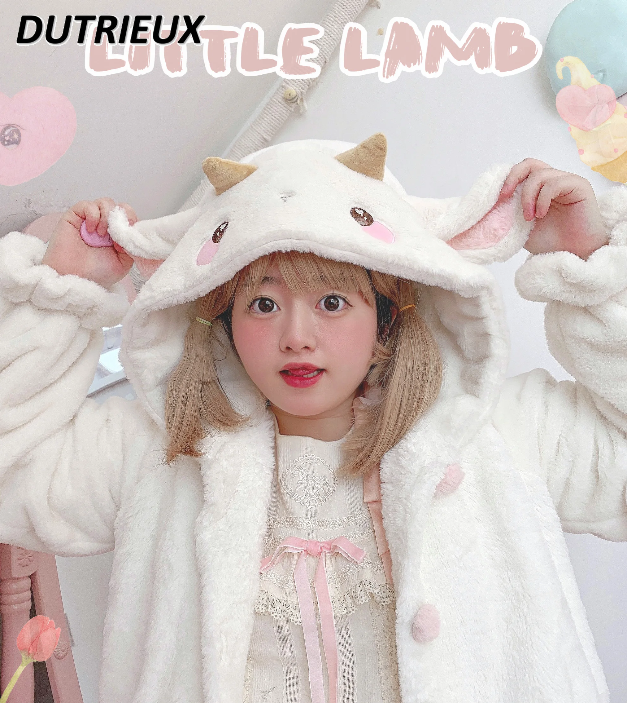 

Элегантная утепленная куртка для женщин, милые женские пальто, новинка 2023, зимняя теплая куртка, однотонная модная женская куртка в стиле "Лолита"