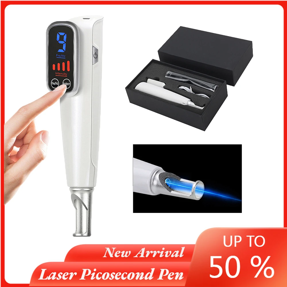 Professional Laser Picosecond Pen Tattoo Remover Laser Pen Freckle Acne Cleaner Mole Dark Spot Pigment Removal Machine