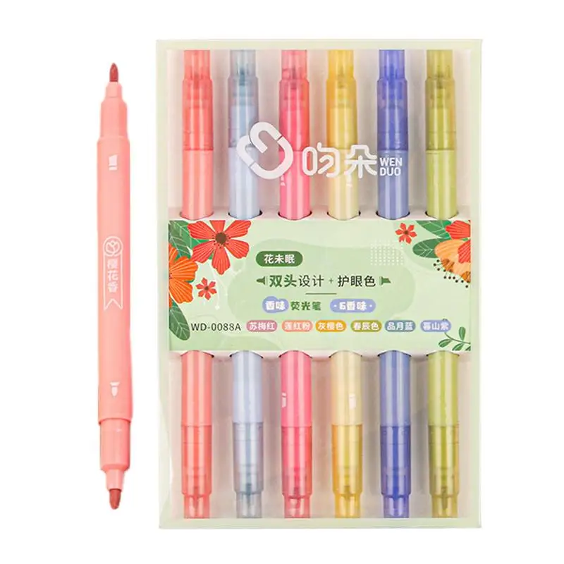 

Aesthetic Highlighter Marker Highlighters With Duals Tips Assorted Colors For Adults & Kids School Supplies For Extra Long