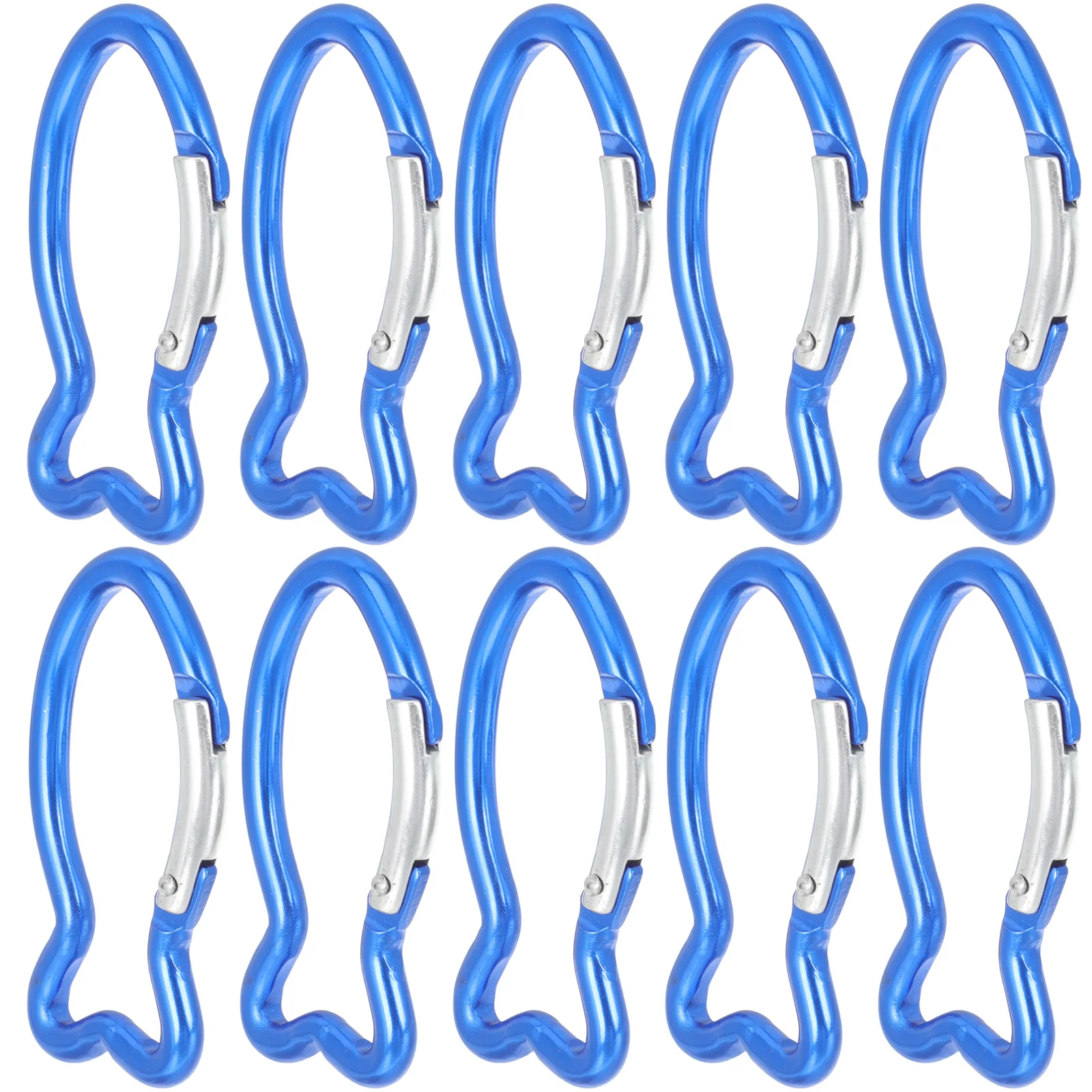 

10 Pcs Hook Travel Hammock Carabiner Locking Key Clip Outdoor Carabiners Aluminum Alloy Mini Clips Camping