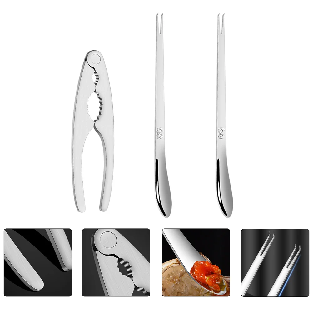

3pcs Delicate Nice Durable Practical Creative Crab Claws Crab Needle for Picnic Home Kitchen